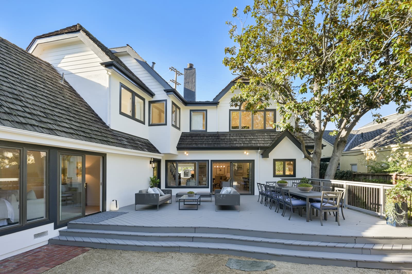 Back deck and exterior painting