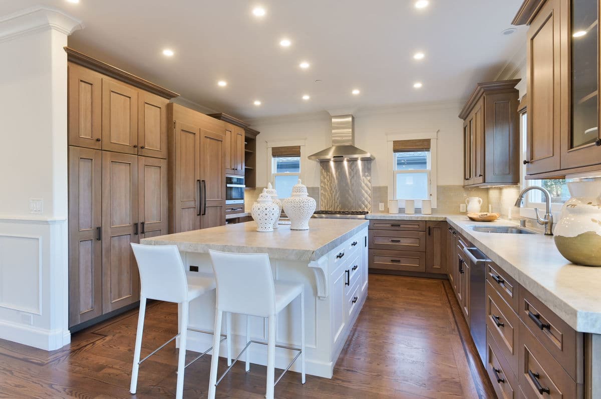 Interior kitchen with island